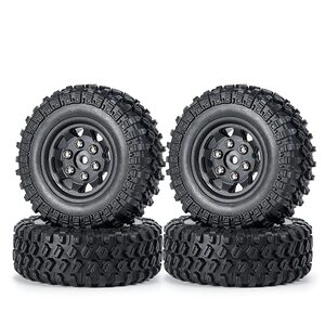 타이어 휠 비드 잠금 크롤러 휠 림 타이어 세트 90081(블랙) 