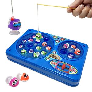 [속도 변경 낚시 게임]물고기 낚시 가부 치오 전기 회전 장난감 파티 게임(1 개) 