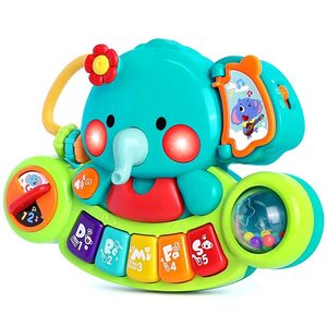 (1)안녕(1)조산 피아노 코끼리 키보드 교육 장난감 유아 음악 장난감 손가락 끝 장난감 
