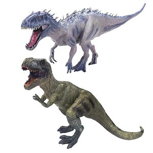 공룡 그림 2 종류 세트 티라노 사우루스 렉스 인도 미 누스 렉스 대형 포스 모델 전시회 
