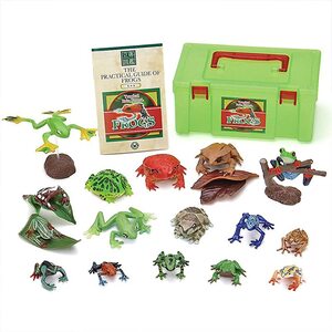 카로 라타 입체 그림책 실제 그림 상자(16 가지 개구리)개구리(설명 책 포함) 