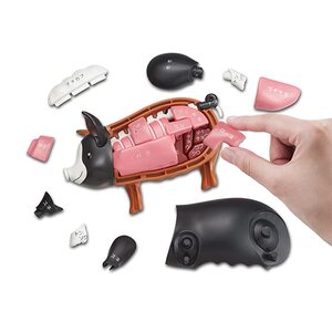 두뇌교육 퍼즐놀이 취미키트 3D퍼즐 하나의 메가 하우스를 구입!! 검은 돼지