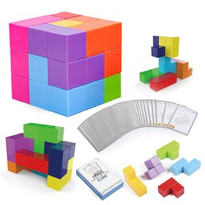 브레인 우드입체퍼즐 집에서할수있는취미 수업교구 매직 큐브 자석 블록 매직 큐브 세이지