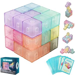 브레인 우드입체퍼즐 집에서할수있는취미 수업교구 자기 집짓기 입체 퍼즐 입체 큐브 3