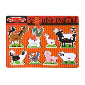 학습퍼즐 유아퍼즐 패턴블럭 브레인 농장 동물 소리 퍼즐