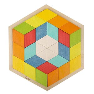 특수큐브 미니퍼즐 입체Puzzle 패턴블럭 몬테소리 수학 세트 체커 보드 비즈 체인 교