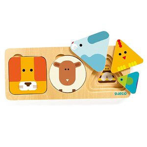 학습퍼즐 유아퍼즐 패턴블럭 브레인 나무 퍼즐 동물 나무 장난감 1 세 유형 맞는 퍼즐