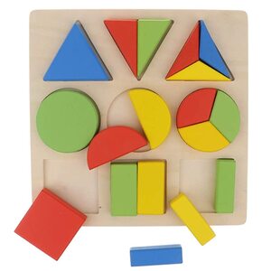 특수큐브 취미키트 만들기세트 퍼즐놀이 유치원 학습 장난감-나무 1-1-3 분수 퍼즐 색