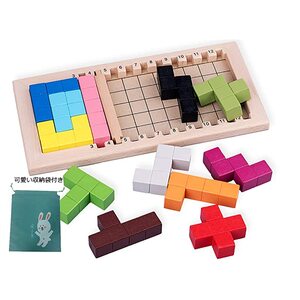 학습퍼즐 유아퍼즐 패턴블럭 브레인 나무 퍼즐 게임 나무 장난감 테테리 모양 테트리스 장