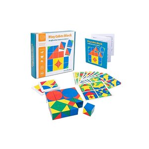 학습퍼즐 유아퍼즐 패턴블럭 브레인 양 0 픽시 큐브 블록 패턴 매칭 퍼즐 스태킹 몬테