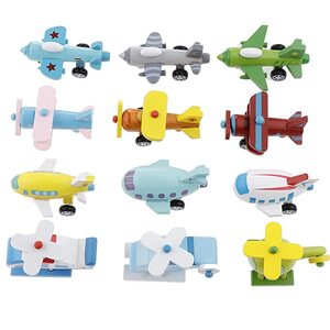 미니퍼즐 입체퍼즐 취미키트 만들기세트 12 개 나무 장난감 항공기 비행기 모델 컬렉션