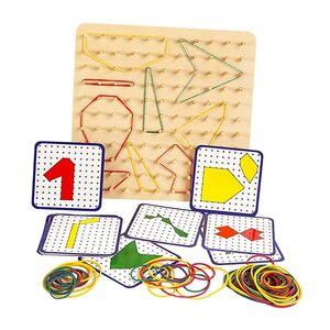 특수큐브 취미키트 만들기세트 퍼즐놀이 나무 지오 보드 배열 블록 지오 보드 퍼즐 매트릭