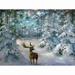집에서할수있는취미 입체퍼즐 조립키트 우드입체퍼즐 크리스마스 트리 아래 나무 퍼즐 사슴