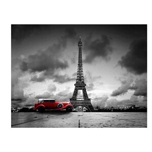 집에서할수있는취미 입체퍼즐 조립키트 우드입체퍼즐 에펠 탑과 빨간 자동차 나무 퍼즐 장난