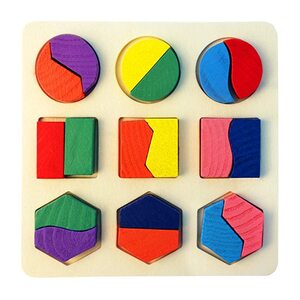 미니퍼즐 입체퍼즐 취미키트 만들기세트 풀라보 기하학적 모양 플레이트 어린이 퍼즐 나무