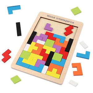 특수큐브 취미키트 만들기세트 퍼즐놀이 나무 지그 소 퍼즐 다채로운 40 조각 모양과 금
