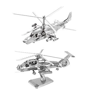 특수큐브 미니퍼즐 입체Puzzle 패턴블럭 금속퍼즐항공기정찰공격헬리콥터입체레이저컷모델성
