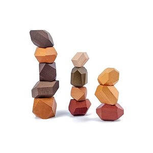 특수큐브 취미키트 만들기세트 퍼즐놀이 12 개 나무 스태킹 돌 균형 장난감다채로운 균형
