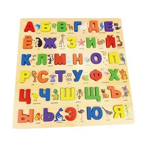미니퍼즐 입체퍼즐 취미키트 만들기세트 요티 제이 나무 알파벳 퍼즐 러시아어 알파벳 지그