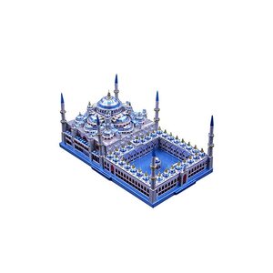 특수큐브 미니퍼즐 입체Puzzle 패턴블럭 마이크로 세계 술탄 아멧 모스크 빛나는 금속
