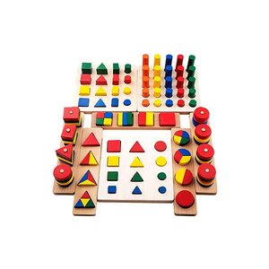 유아퍼즐 어려운퍼즐 입체Puzzle 특수큐브 열정 나무 다채로운 장난감 세트 몬테소리