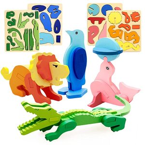 미니퍼즐 입체퍼즐 취미키트 만들기세트 코퍼 장난감 나무 퍼즐 동물 3D 퍼즐 3D 동물