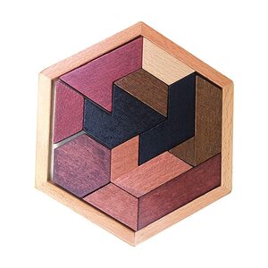 특수큐브 취미키트 만들기세트 퍼즐놀이 육각 퍼즐 게임 기하학 모양 블록 장난감 나무 두
