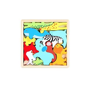 유아퍼즐 어려운퍼즐 입체Puzzle 특수큐브 동물 퍼즐 나무 귀여운 고래 토끼 및 기타