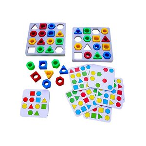 집에서할수있는취미 입체퍼즐 조립키트 우드입체퍼즐 어린이 나무 퍼즐색상 모양 매칭 퍼즐