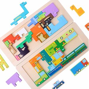 미니퍼즐 입체퍼즐 취미키트 만들기세트 코퍼 장난감 나무 퍼즐 금형 맞는 퍼즐 상감 유형