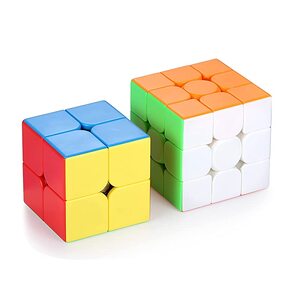 학습퍼즐 우드입체퍼즐 도형퍼즐 어려운퍼즐 매직 큐브 경쟁 큐브 2 개 세트 매직”6 면