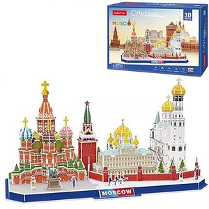 학습퍼즐 우드입체퍼즐 도형퍼즐 어려운퍼즐 3 차원 퍼즐 세계 건축 시리즈 모스크바 도시