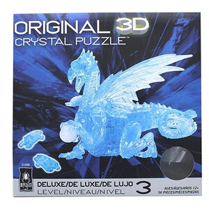 학습퍼즐 우드입체퍼즐 도형퍼즐 어려운퍼즐 3 차원 라이센스 크리스탈 퍼즐-블루 드래곤-