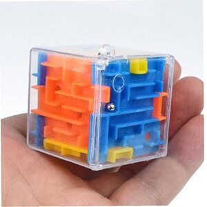 학습퍼즐 우드입체퍼즐 도형퍼즐 어려운퍼즐 1 개 큐브 매직 미로 미로 롤링 장난감 학습
